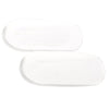 1 Pair Transparent Foot Heel Cups Cushion PU Shoe Pads Half Insoles Anti-slip Feet Care Protector